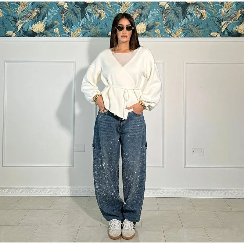 Vintage Baggy Rhinestone Baggy