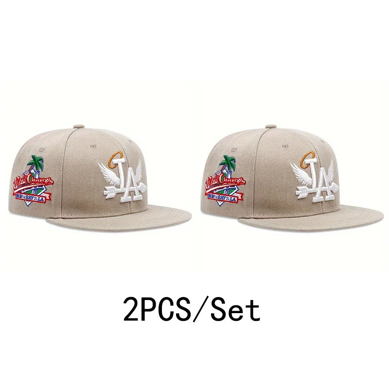 Los Angeles Snapback Hat Angel Wings