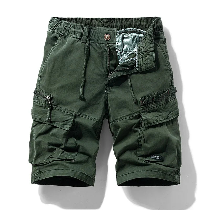 New Men Summer Cotton Cargo Camouflage Shorts Men Clothing Casual Breeche Bermuda Beach Jogger Shorts Male Hot Dropshipping