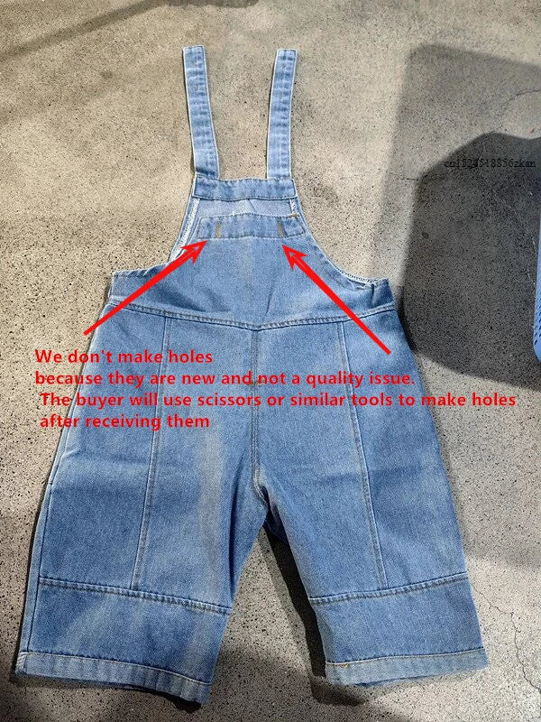 Denim Children Loose Overalls