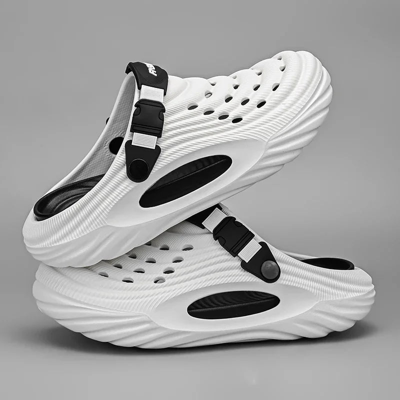 Men's Slippers 2025 New Arrival Unisex Summer Clogs Platform Women Beach Sandals Outdoor Casual Non-slip Footwear Men Sandals