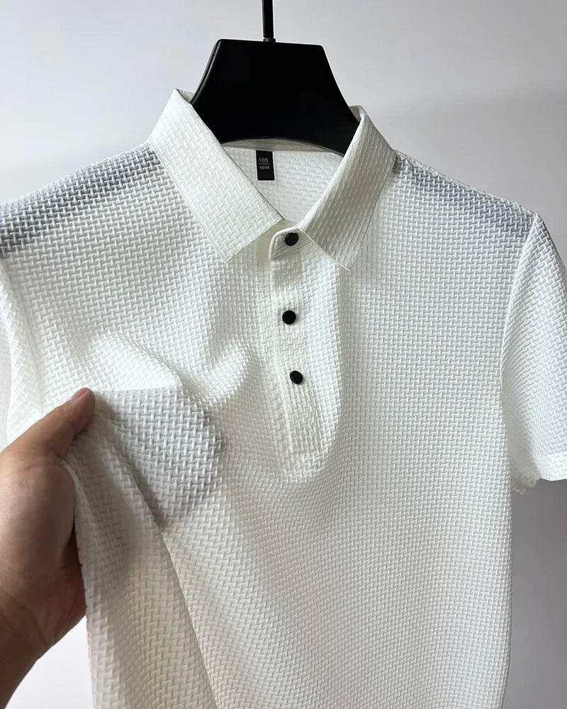 Men's Classic Plaid Polo Shirt