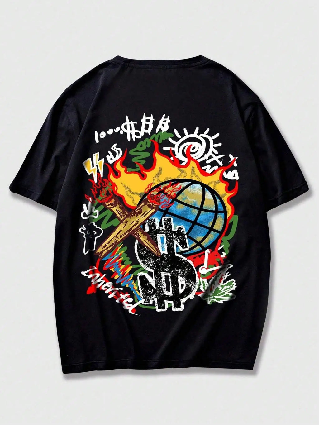 Terrifying Skull Retro Fashion Short Sleeved Tee