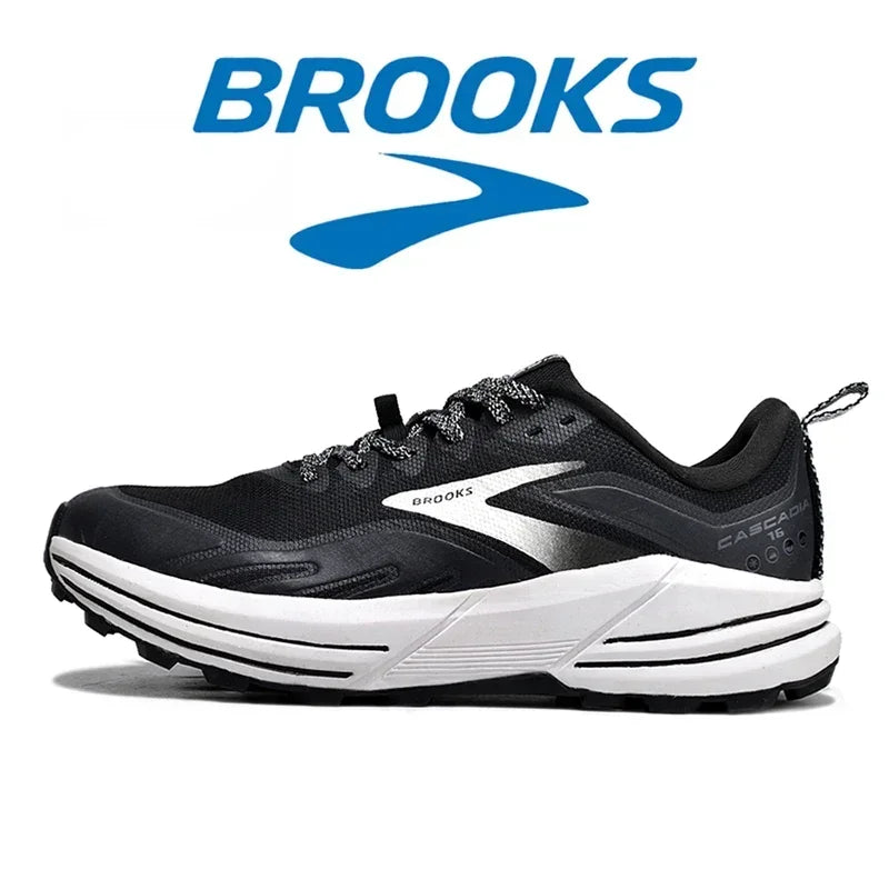 Brooks Men's Cascadia 16 Casual Sneakers Running Shoes Shock-absorbing Breathable Training Sneakers Long-distance Running Shoes