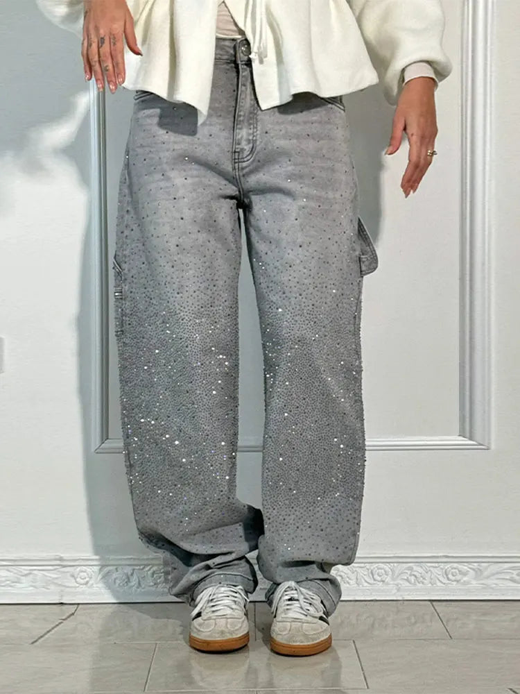 Vintage Baggy Rhinestone Baggy