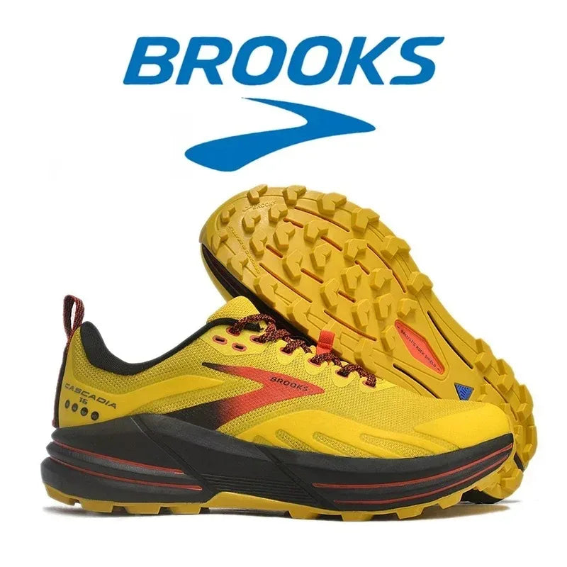 Brooks Men's Cascadia 16 Casual Sneakers Running Shoes Shock-absorbing Breathable Training Sneakers Long-distance Running Shoes