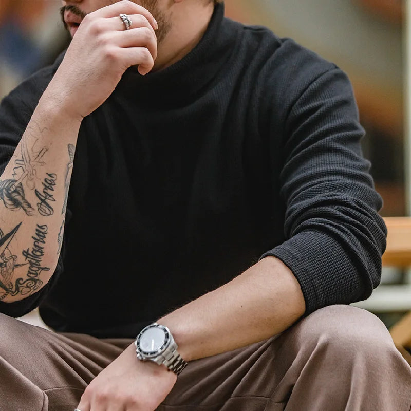 Maden Knitted Turtleneck Sweaters Men's