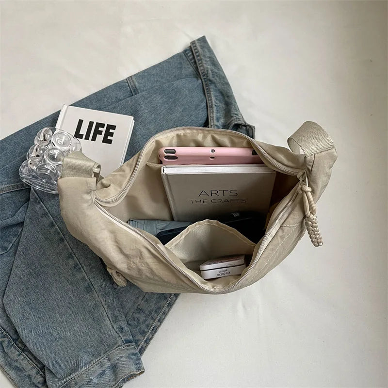 Nylon Fabric Shoulder Bag