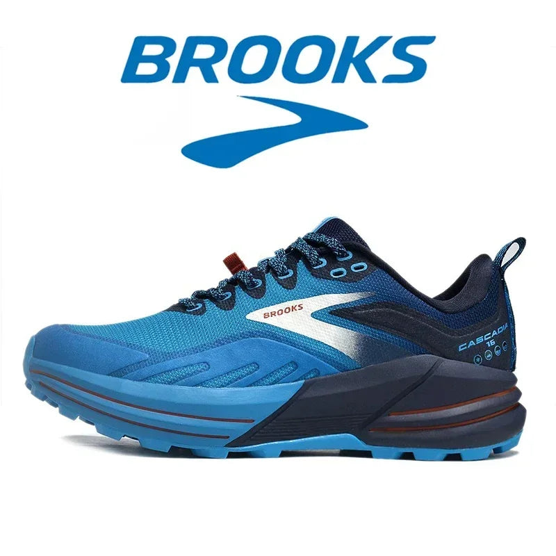 Brooks Men's Cascadia 16 Casual Sneakers Running Shoes Shock-absorbing Breathable Training Sneakers Long-distance Running Shoes