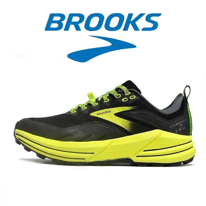 Brooks Men's Cascadia 16 Casual Sneakers Running Shoes Shock-absorbing Breathable Training Sneakers Long-distance Running Shoes