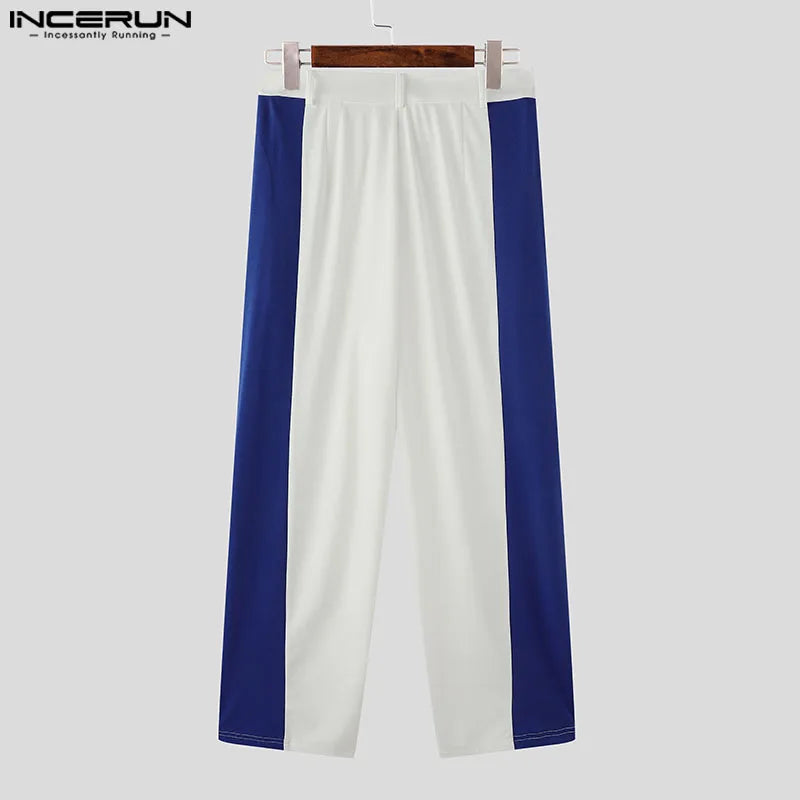Color Blocking Splicing Pant
