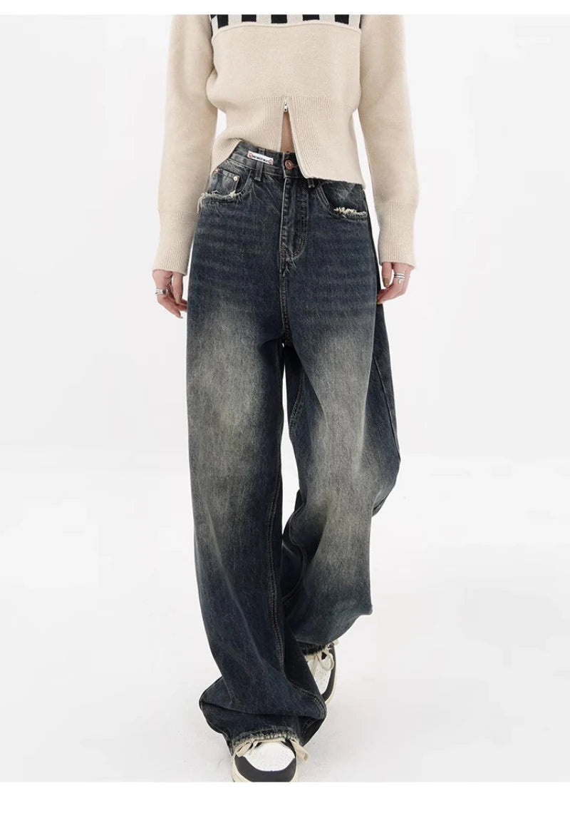 High Waisted Denim Pants