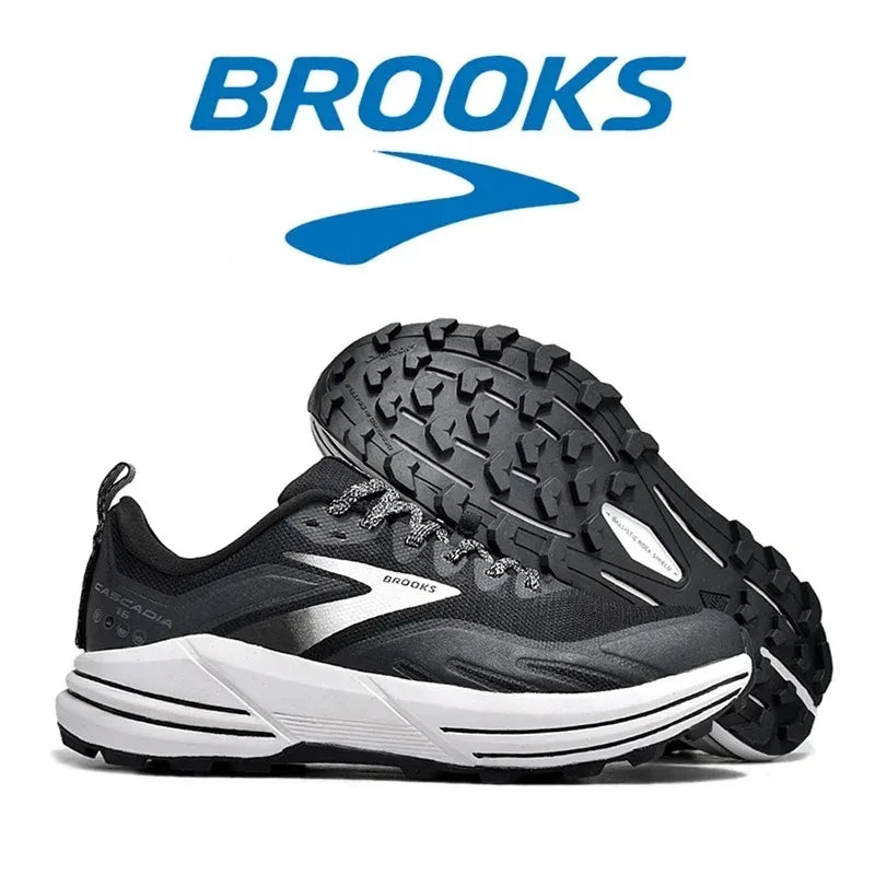 Brooks Men's Cascadia 16 Casual Sneakers Running Shoes Shock-absorbing Breathable Training Sneakers Long-distance Running Shoes