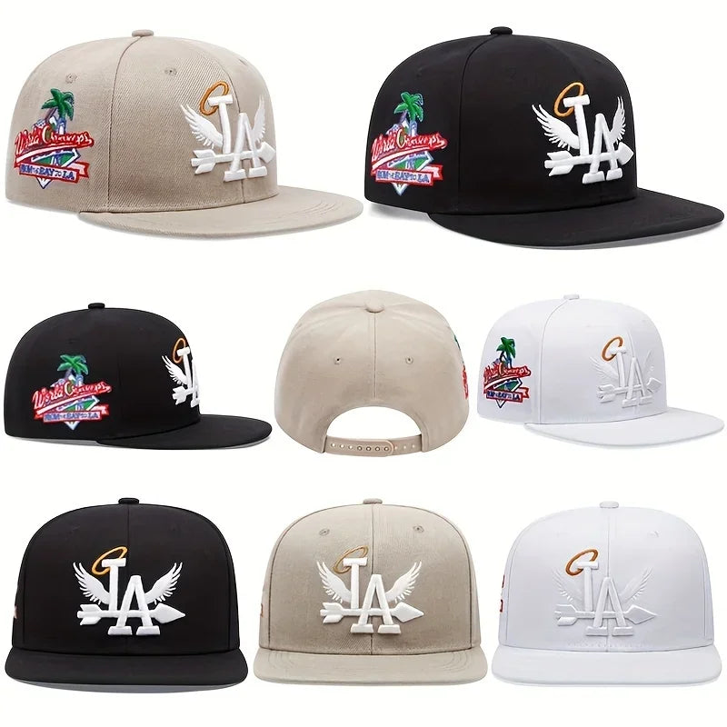 Los Angeles Snapback Hat Angel Wings