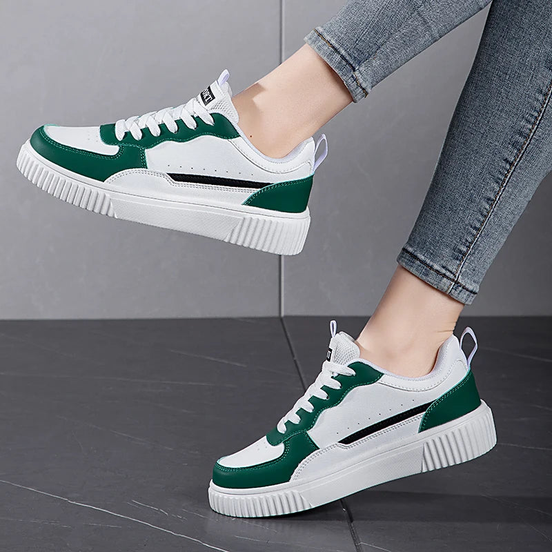 Women Shoes Skateboarding Breathable For Men Fashion Sneakers Lightweight Green Sports Running Outdoor Casual Shoes Size36-44