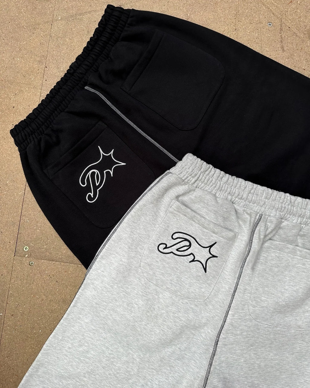 Retro Letter Embroidered Sweatpants