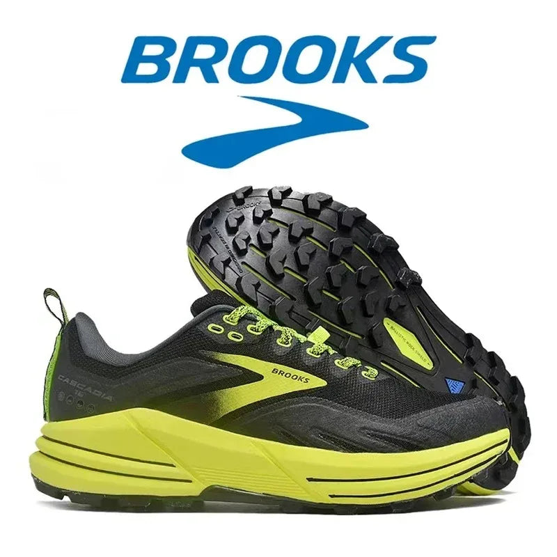 Brooks Cascadia 16 Men's Casual Sneakers Running Shoes Shock-absorbing Breathable Training Sneakers Long-distance Running Shoes