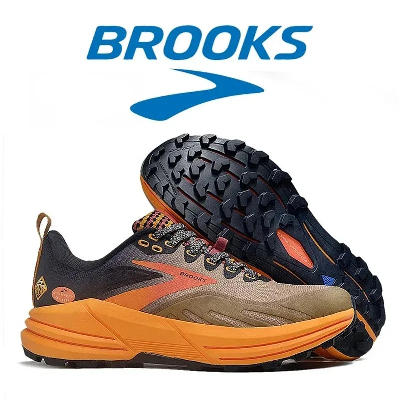 Brooks Men's Cascadia 16 Casual Sneakers Running Shoes Shock-absorbing Breathable Training Sneakers Long-distance Running Shoes