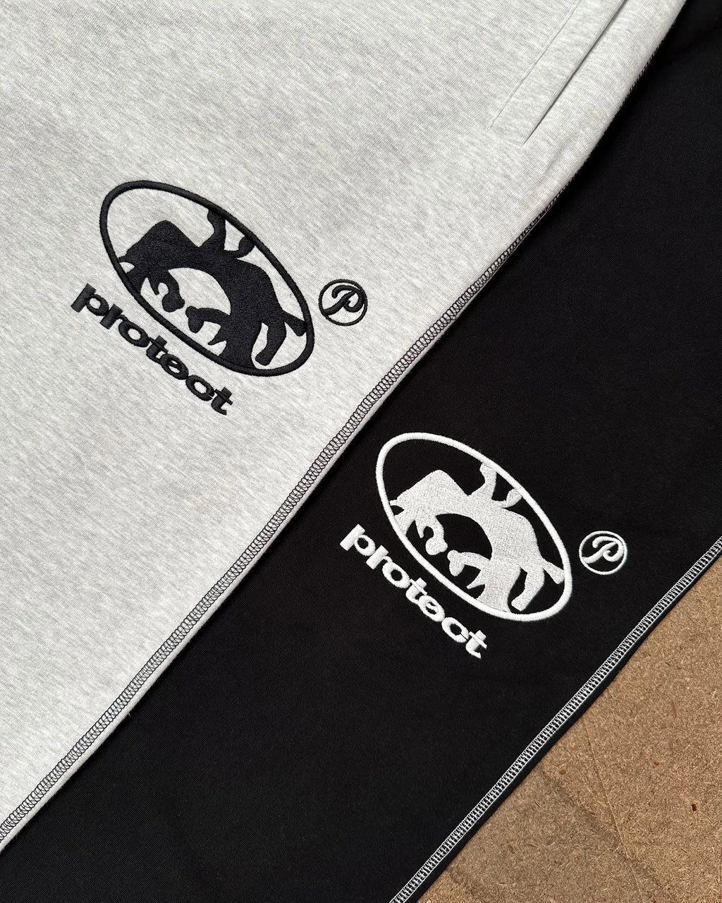 Retro Letter Embroidered Sweatpants