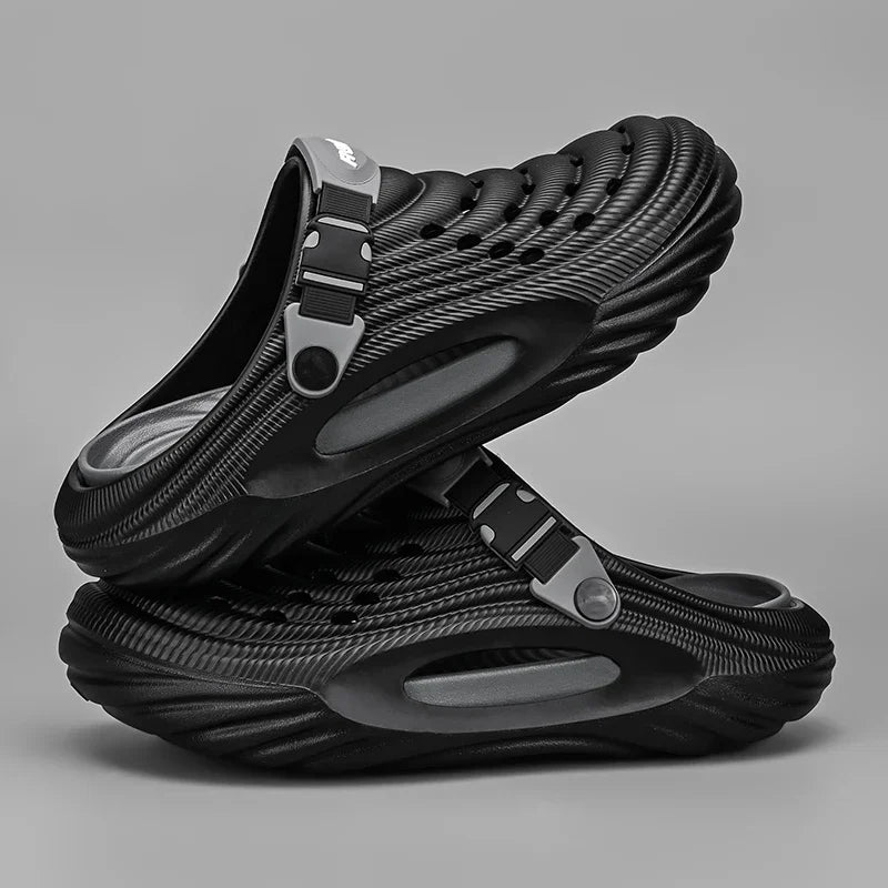 Men's Slippers 2025 New Arrival Unisex Summer Clogs Platform Women Beach Sandals Outdoor Casual Non-slip Footwear Men Sandals