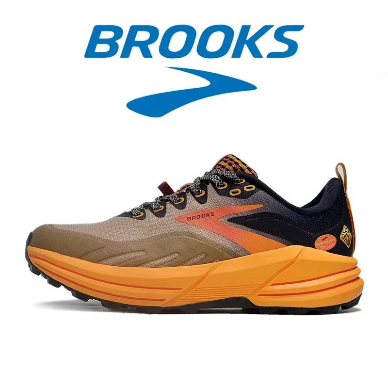 Brooks Men's Cascadia 16 Casual Sneakers Running Shoes Shock-absorbing Breathable Training Sneakers Long-distance Running Shoes
