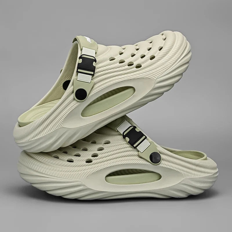 Men's Slippers 2025 New Arrival Unisex Summer Clogs Platform Women Beach Sandals Outdoor Casual Non-slip Footwear Men Sandals