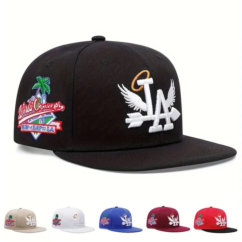 Los Angeles Snapback Hat Angel Wings