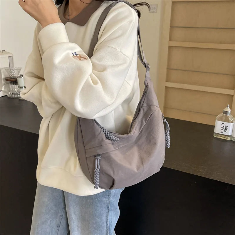 Nylon Fabric Shoulder Bag
