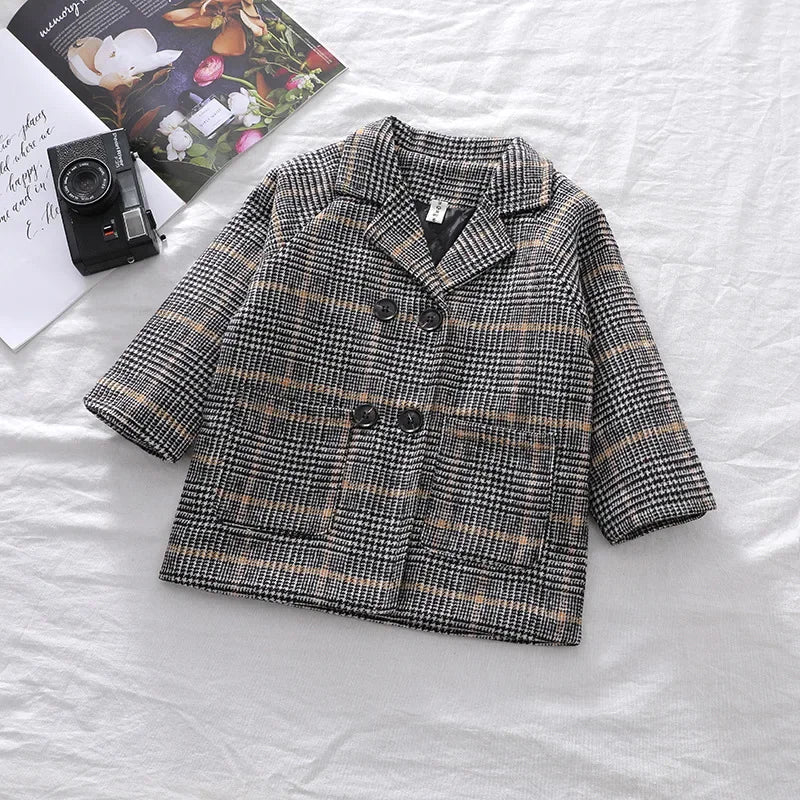 Old British Style Trench Coat For Kids