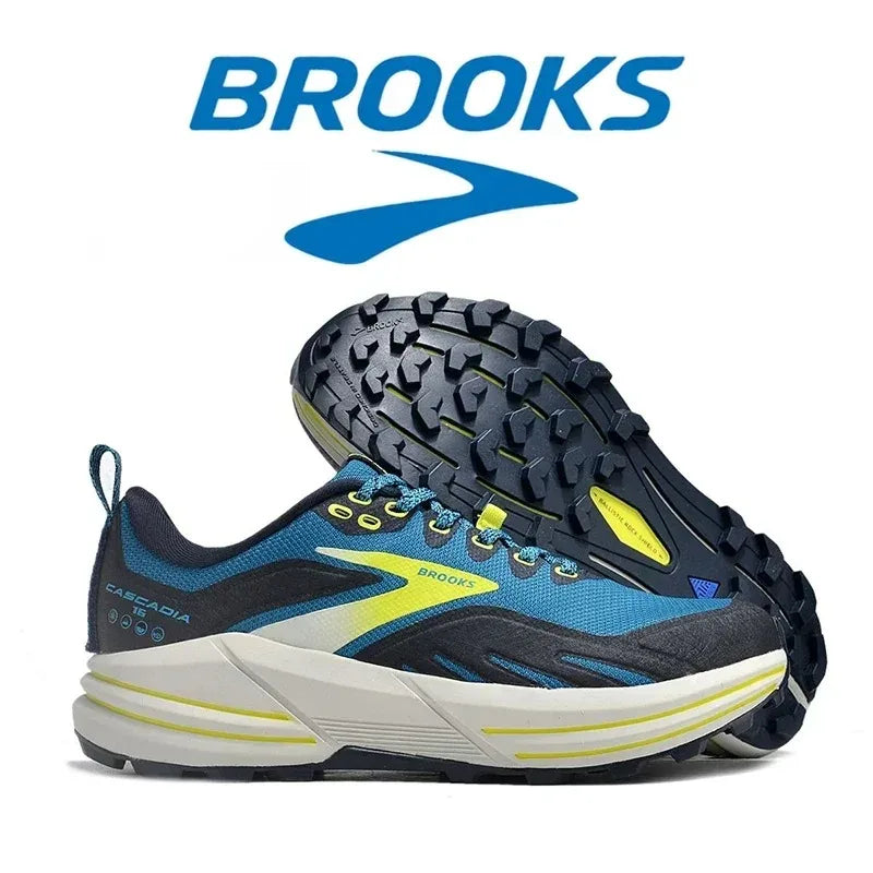 Brooks Cascadia 16 Men's Casual Sneakers Running Shoes Shock-absorbing Breathable Training Sneakers Long-distance Running Shoes