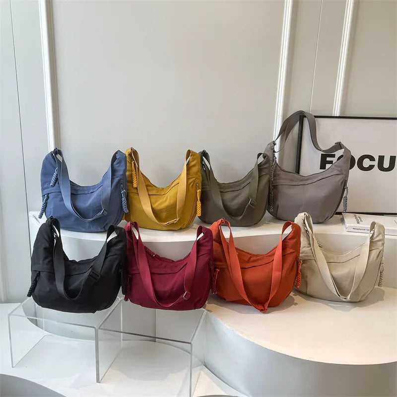 Nylon Fabric Shoulder Bag