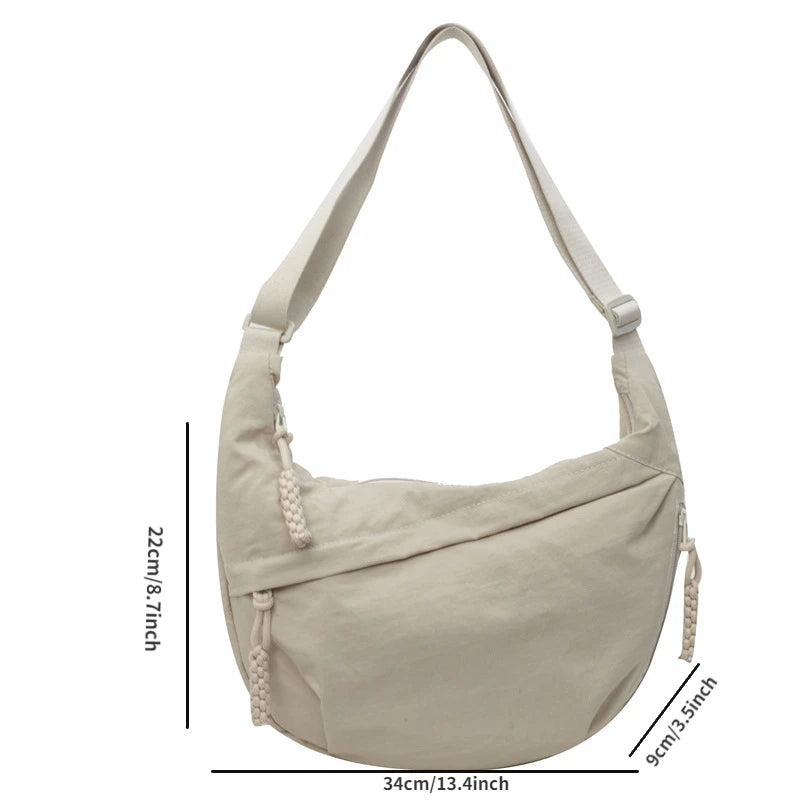 Nylon Fabric Shoulder Bag